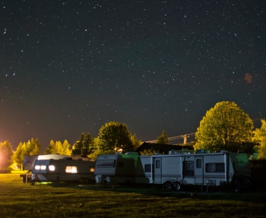 Stars over the campers in Fairport, MI